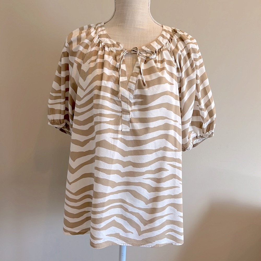 Loft animal print blouse